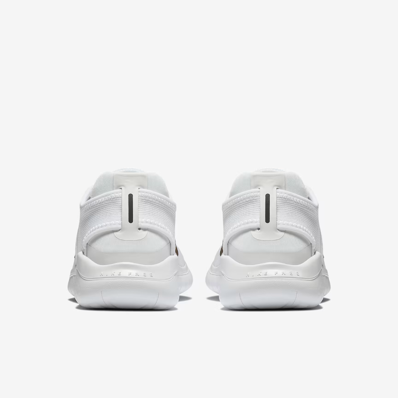 Nike Women's Free RN 2018 White Black Sz 8 942837-100 Running Shoes
