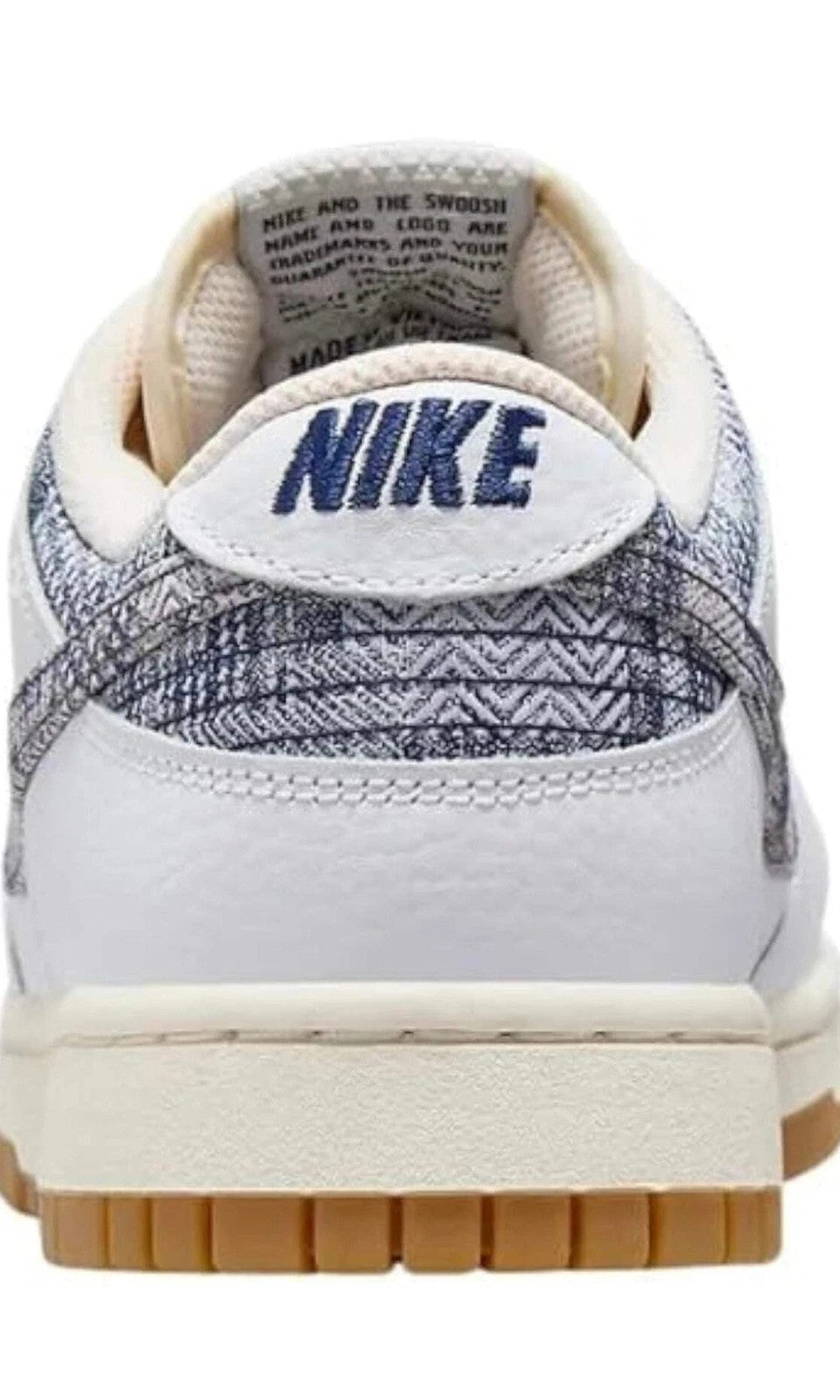 Nike Dunk Low Washed Denim Sneakers Shoes
