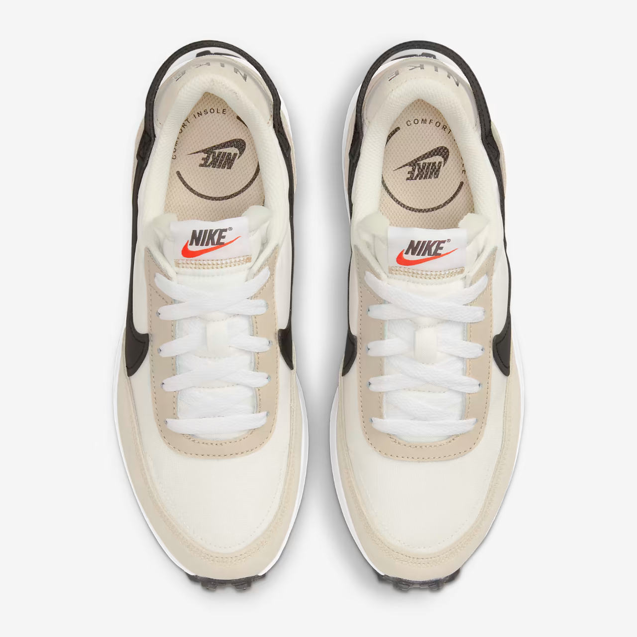 Nike Waffle Debut Women’s Athletic Shoes Color: Sanddrift / Black / Coconut Milk