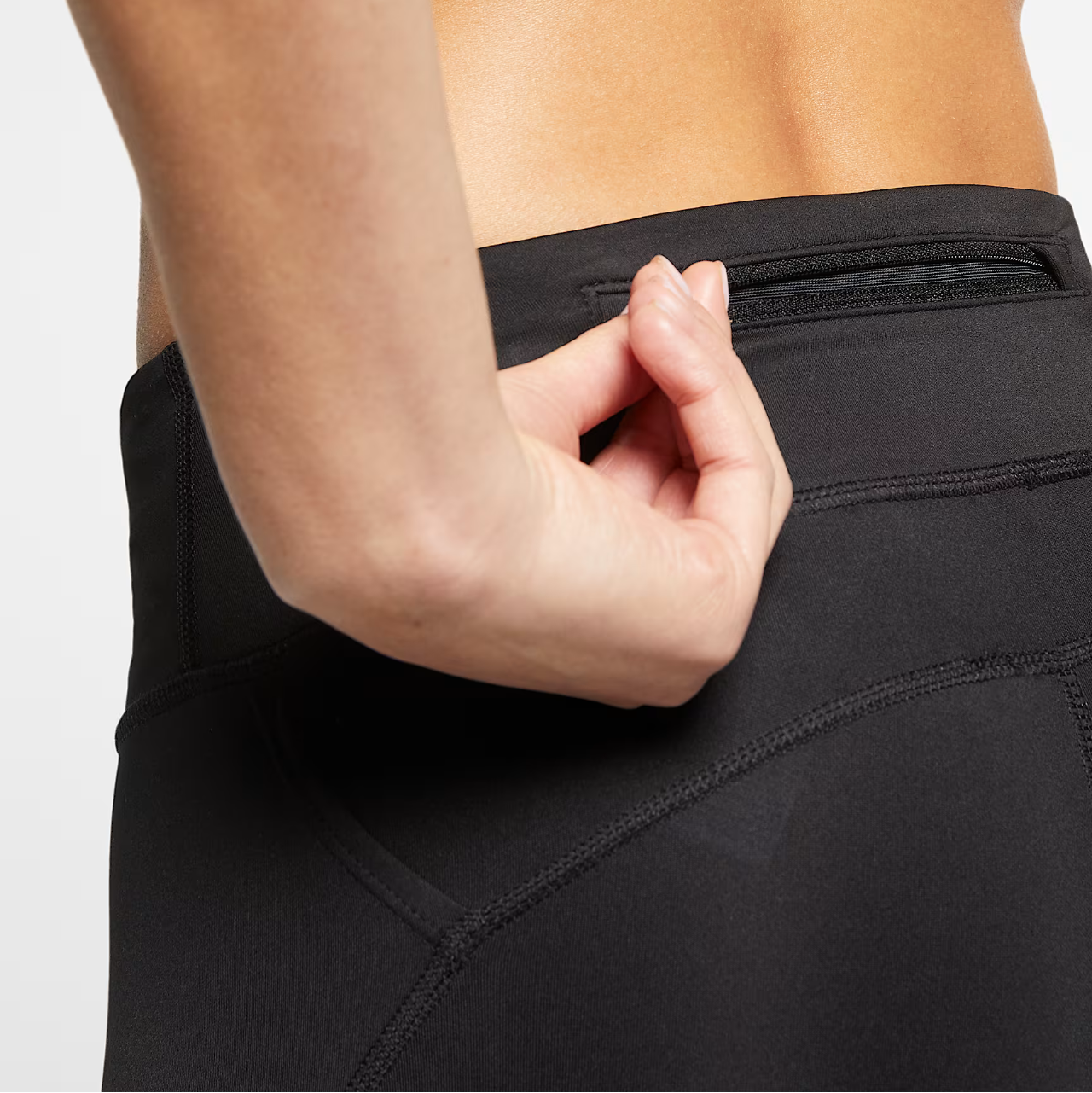 Nike Women's Epic Fast Mid-Rise Running Leggings CZ9240-010 Black XS
