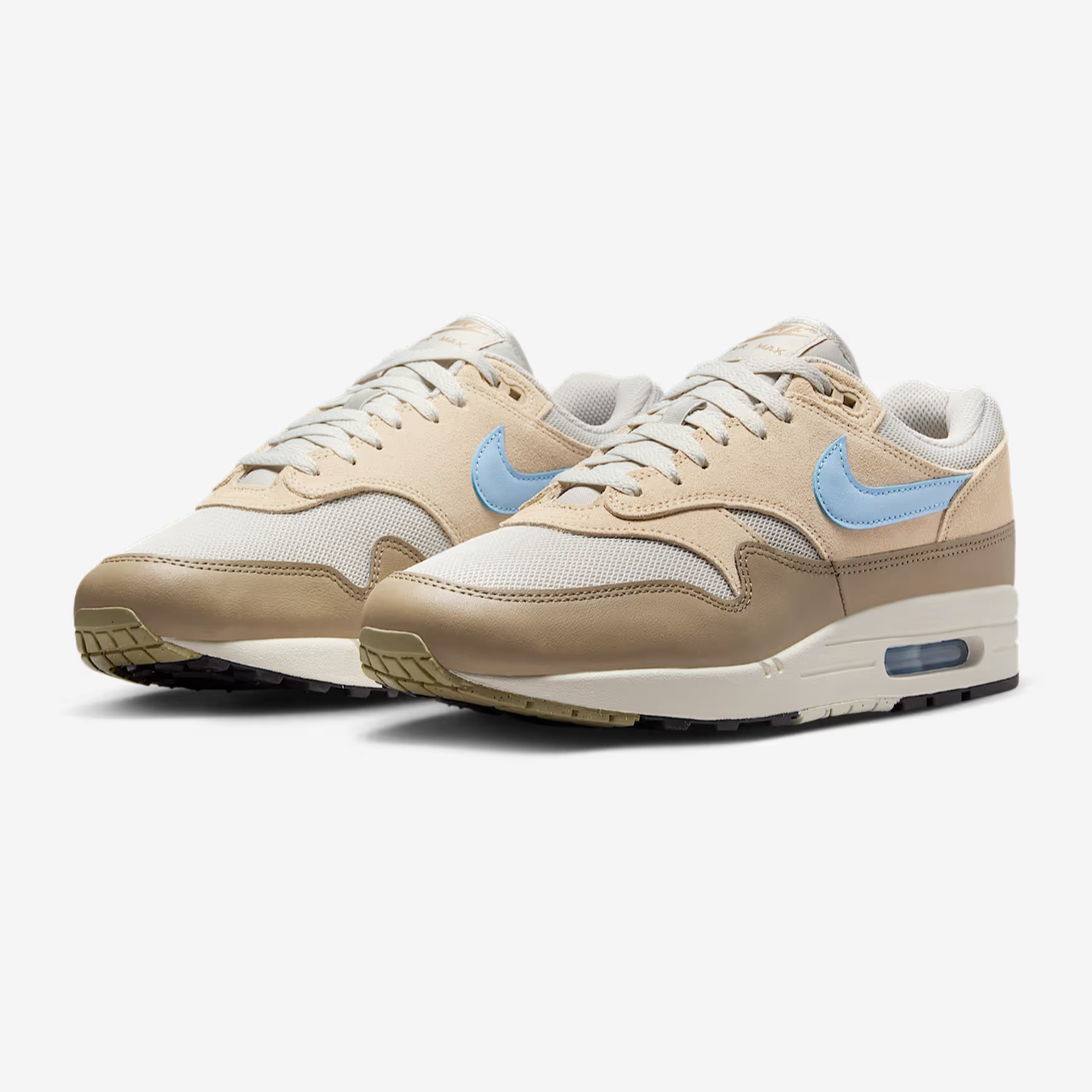 Nike Air Max 1 Essential Light Bone Sanddrift Khaki FZ5808-009 Men's Size 8.5