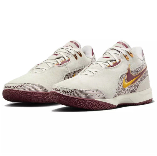 Nike Zoom Lebron NXXT Gen Shoes Bone University Gold Team Crimson size 10.5