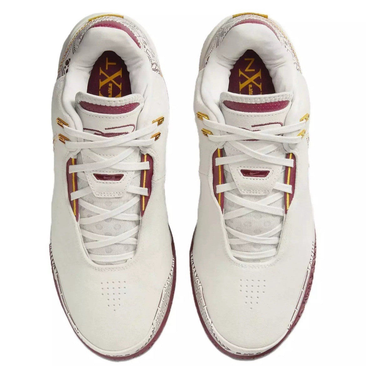 Nike Zoom Lebron NXXT Gen Shoes Bone University Gold Team Crimson size 10.5