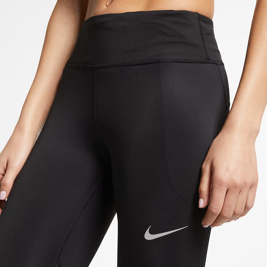 Nike Women's Epic Fast Mid-Rise Running Leggings CZ9240-010 Black XS